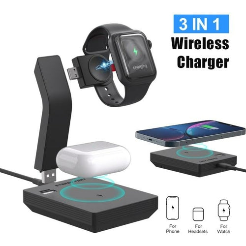 Ninja 15W 3-in-1 Fast Wireless Charging Station