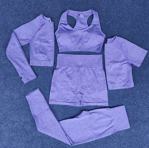 Seamless Yoga Set, 5-Piece