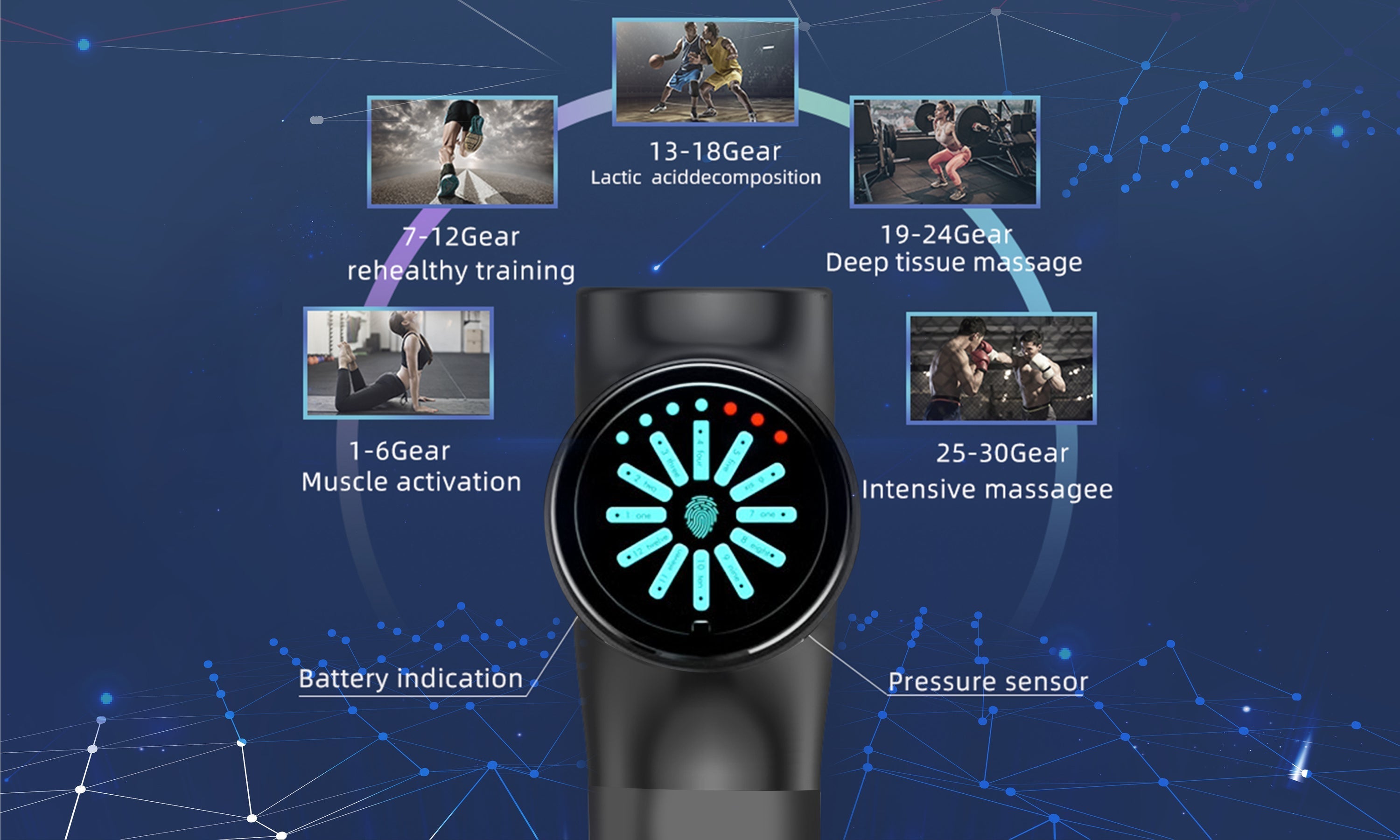 Deep Tissue Percussion Massage Gun