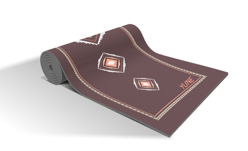Tapis de yoga antidérapant Betty, imprimé cactus
