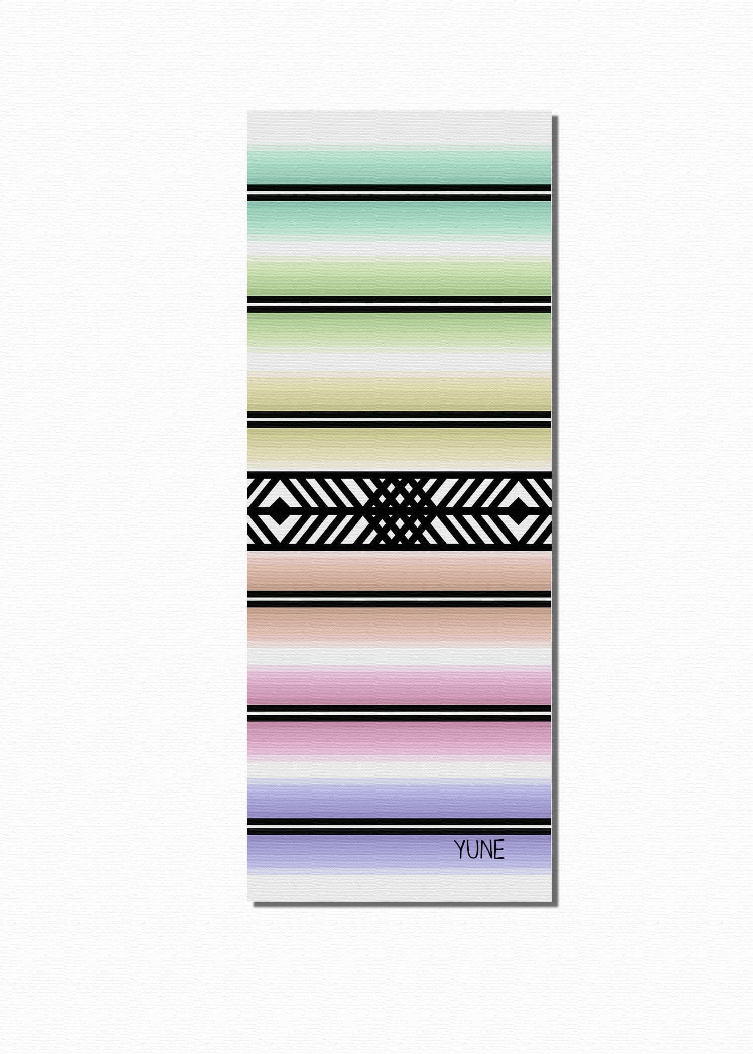 Yune Yoga 6mm Striped Yoga Mat – Non-Slip & Eco-Friendly