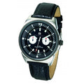 Charles-Hubert- Paris Mens Multi-Function Stainless Steel Case Quartz